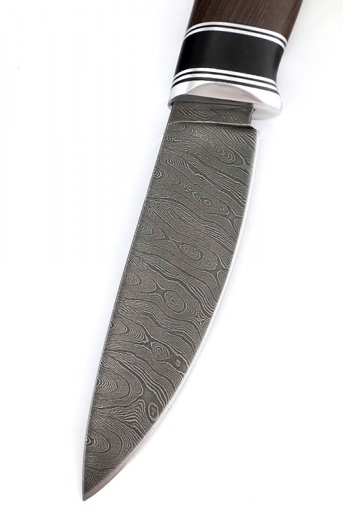 Нож Елец кованая сталь дамаск рукоять ясень термоциклированный 