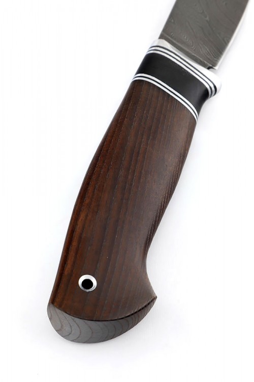 Нож Елец кованая сталь дамаск рукоять ясень термоциклированный 