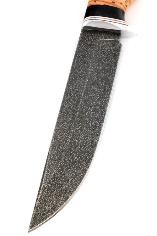 Нож Медведь сталь ХВ5, рукоять береста 