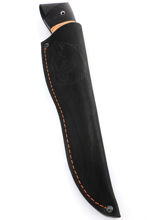 Нож Медведь сталь ХВ5, рукоять береста 