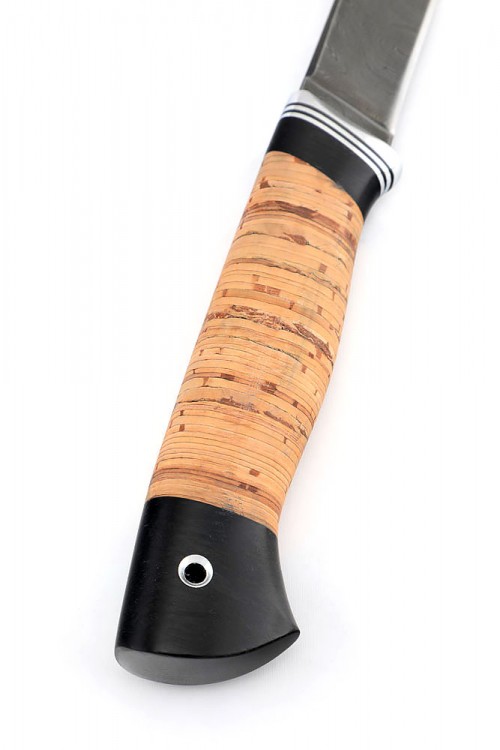 Нож Походный сталь дамаск рукоять береста 