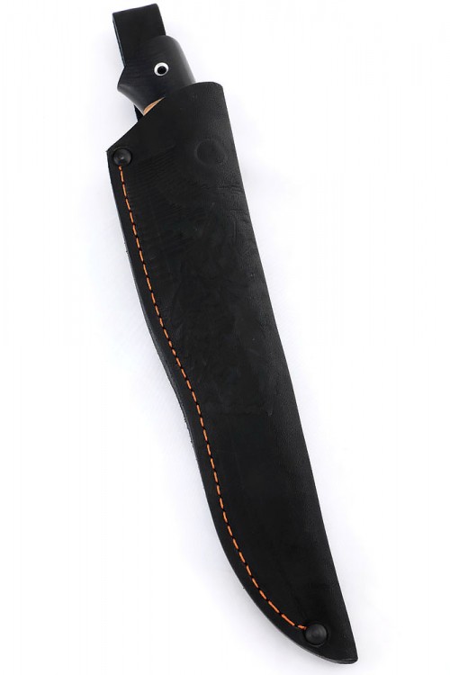 Нож Походный сталь дамаск рукоять береста 