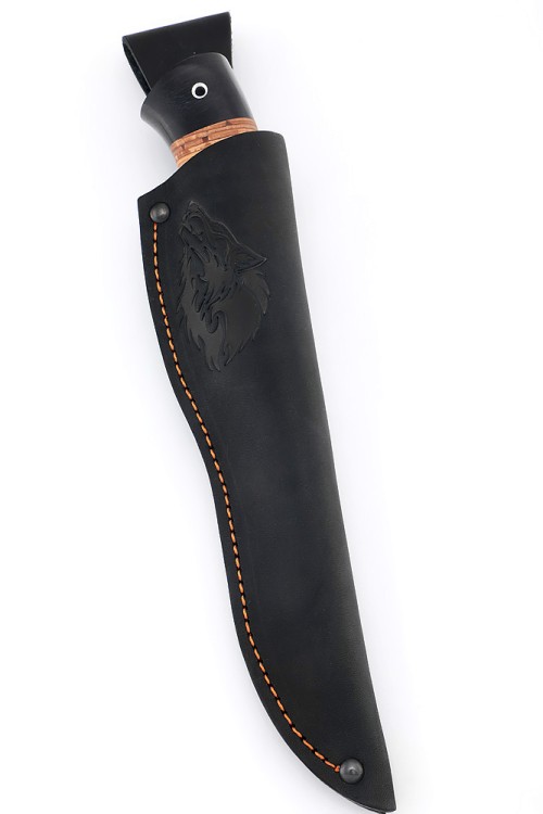 Нож Берсерк сталь дамаск рукоять береста 