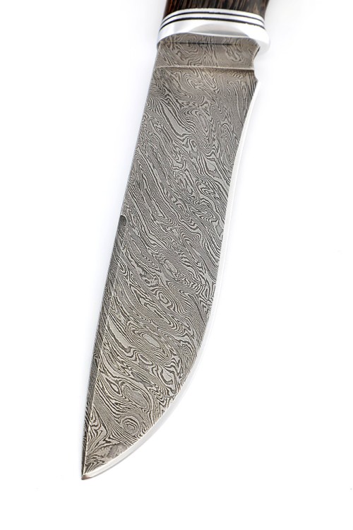 Нож Барс сталь дамаск рукоять венге  Нож Барс сталь дамаск рукоять венге