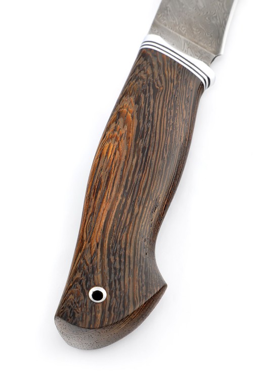 Нож Барс сталь дамаск рукоять венге  Нож Барс сталь дамаск рукоять венге