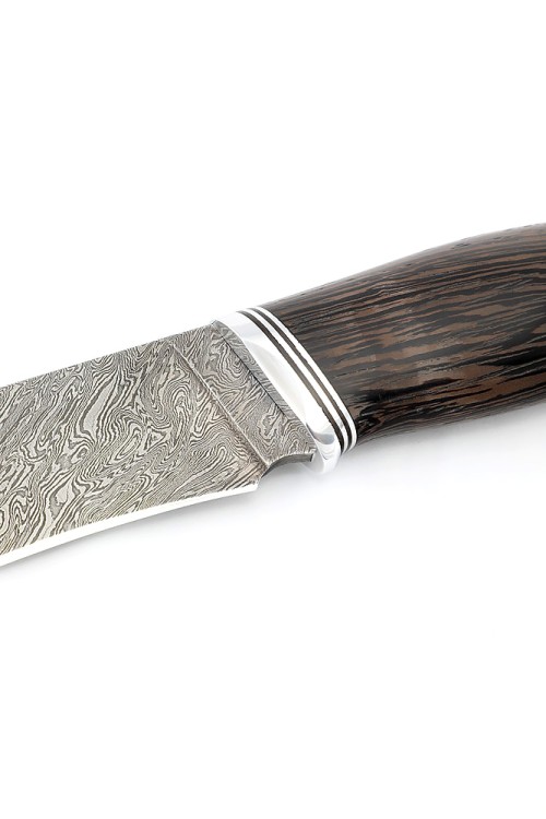 Нож Барс сталь дамаск рукоять венге  Нож Барс сталь дамаск рукоять венге