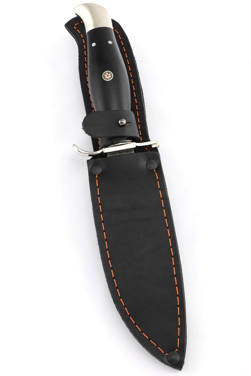 Нож Финка НКВД К340 черный граб мельхиор 