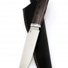 Нож Хищник кованая сталь х12мф рукоять карельская берёза коричневая 
