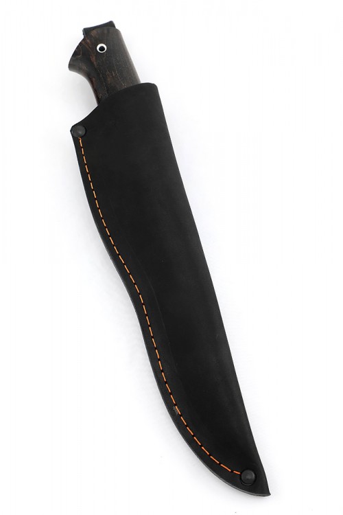 Нож Хищник кованая сталь х12мф рукоять карельская берёза коричневая 