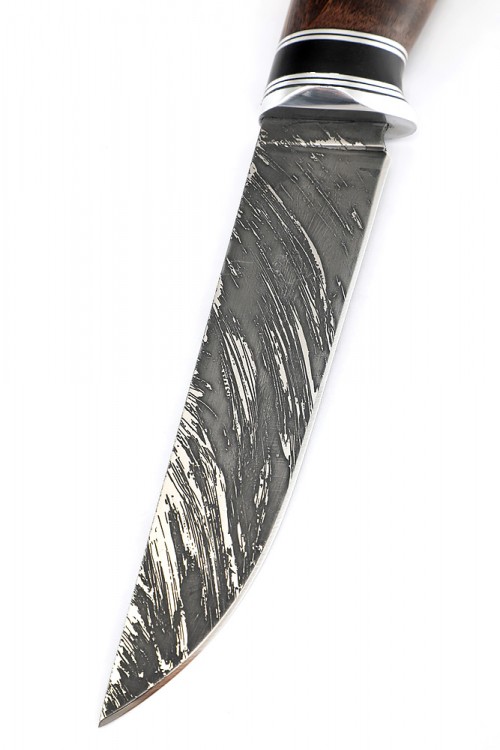 Нож Путник сталь D2 рукоять карельская береза коричневая 