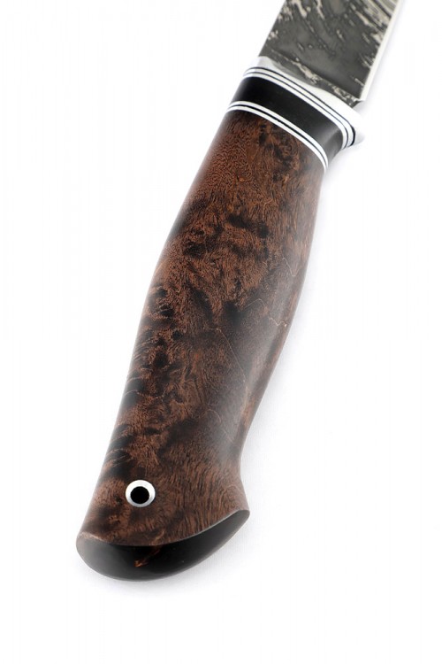 Нож Путник сталь D2 рукоять карельская береза коричневая 