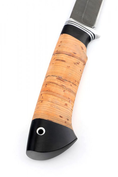 Нож Пума сталь дамаск рукоять береста 