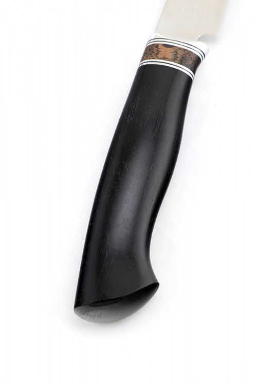 Нож Филейный кованая сталь 95х18 рукоять бубинга и черный граб 