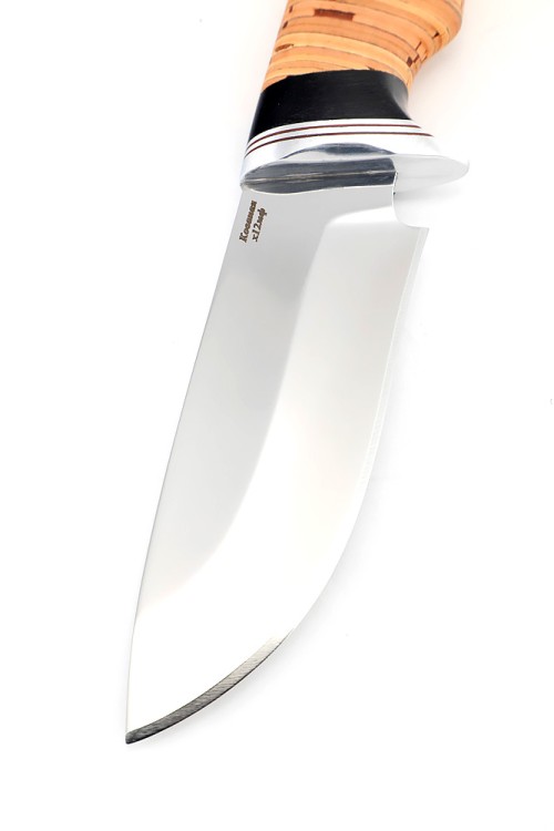 Нож Гепард сталь кованая Х12МФ рукоять береста 