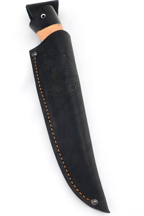 Нож Гепард сталь кованая Х12МФ рукоять береста 