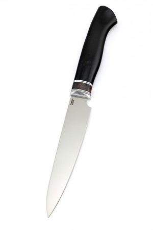 Нож Шеф Универсальный кованая сталь 95х18 бубинга и черный граб
