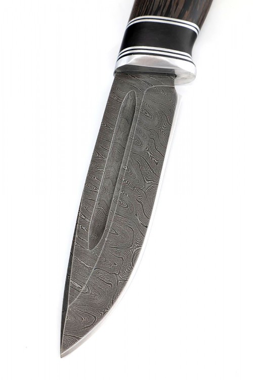 Нож Пеленгас сталь дамаск рукоять ясень термоциклированный 