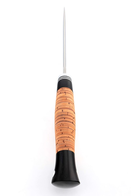 Нож Енот сталь К340 рукоять береста 