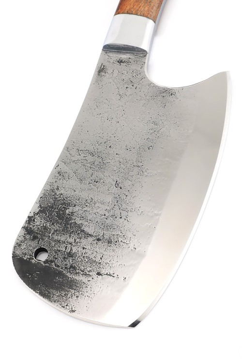 Топорик охотничий (сталь х12МФ со следами ковки, рукоять бубинга-дюраль) цельнометаллический 