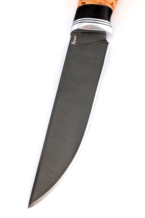 Нож Енот сталь булат рукоять береста 