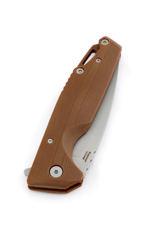 Нож складной Турист Х12МФ G10 коричневая 