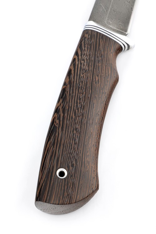 Нож Осетр сталь дамаск, рукоять венге 