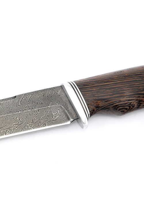 Нож Осетр сталь дамаск, рукоять венге 