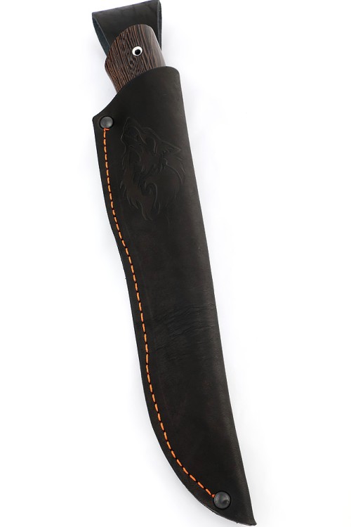 Нож Осетр сталь дамаск, рукоять венге 