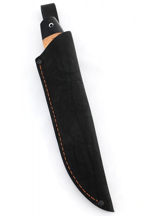 Нож Заяц сталь дамаск рукоять береста 