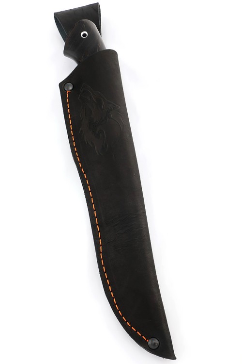 Нож Перун сталь дамаск рукоять карельская береза коричневая 