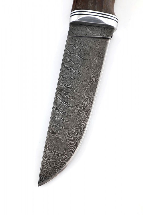 Нож Заяц сталь дамаск рукоять ясень термоциклированный 