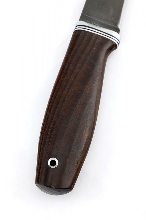 Нож Заяц сталь дамаск рукоять ясень термоциклированный 