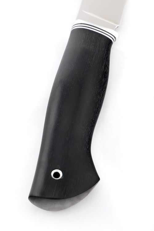 Нож Буран сталь кованая Х12МФ, рукоять черный граб  Нож Буран сталь кованая Х12МФ, рукоять черный граб