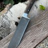 Нож Узбекский сталь дамаск рукоять венге цельнометаллический 
