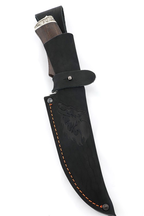 Нож Корсар сталь К340 рукоять мельхиор, венге 