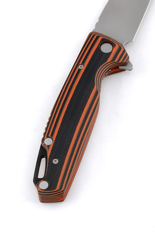 Нож складной Турист Х12МФ G10 черно-оранжевая 