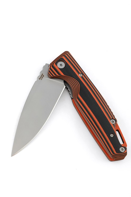 Нож складной Турист Х12МФ G10 черно-оранжевая 