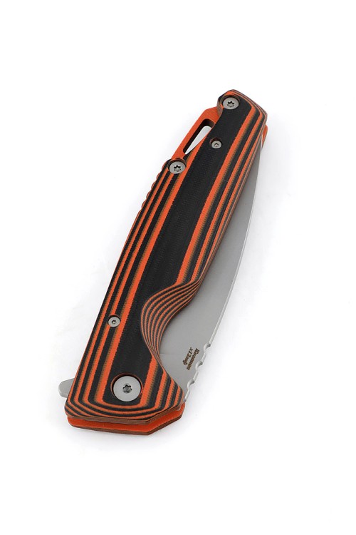 Нож складной Турист Х12МФ G10 черно-оранжевая 