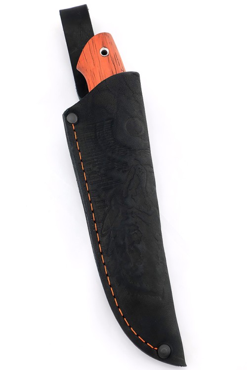 Нож Шмель сталь кованая Х12МФ рукоять вставка черный граб падук 