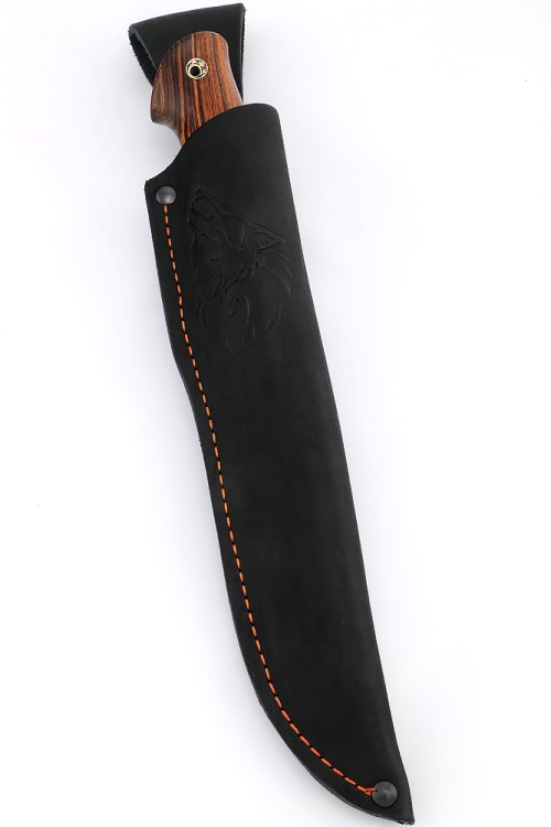 Нож Разделочный сталь Elmax, рукоять вставка зуб мамонта, железное дерево 