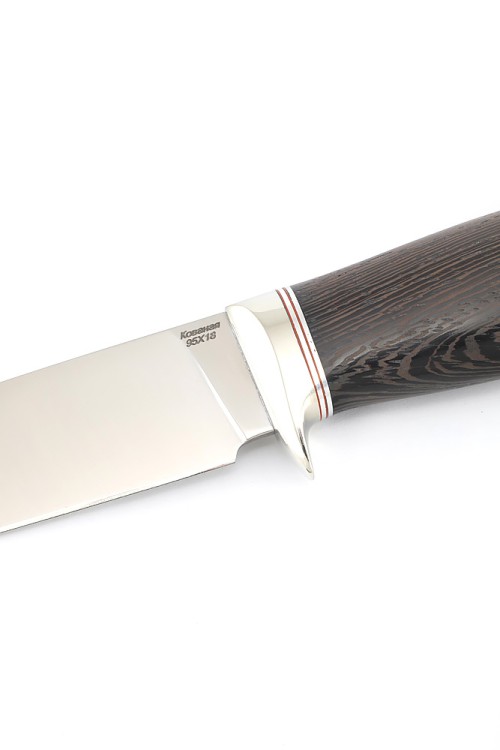 Нож Каюр сталь кованая 95х18 рукоять мельхиор, венге 