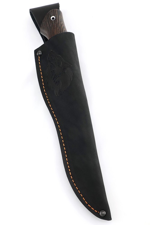 Нож Каюр сталь кованая 95х18 рукоять мельхиор, венге 