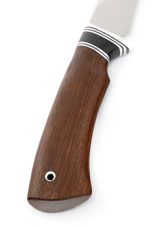 Нож Филейный средний сталь кованая 95Х18 рукоять вставка черный граб, венге  Нож Филейный средний сталь кованая 95Х18 рукоять вставка черный граб, венге