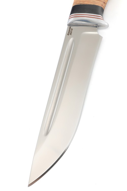 Нож Лось сталь кованая 95Х18 рукоять береста 