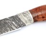 Нож Ястреб сталь D2 рукоять мельхиор карельская береза коричневая 