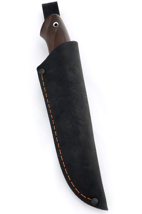 Нож Грибник сталь кованая Х12МФ рукоять ясень термоциклированный 