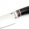 Кухонный нож Сантоку средний кованая сталь 95х18 рукоять бубинга, фибра, дюраль 
