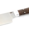 Кухонный нож Сантоку малый кованая сталь 95x18 рукоять венге цельнометаллический 