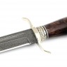 Нож Классика сталь ХВ5-Алмазка рукоять мельхиор, карельская береза коричневая 