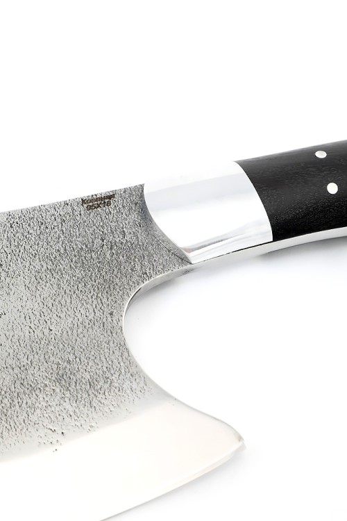 Топорик охотничий (сталь 95Х18 со следами ковки, рукоять черный граб-дюраль) цельнометаллический 